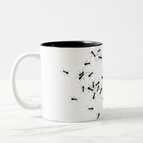 Prank Insect Design Ants Two_Tone Coffee Mug
