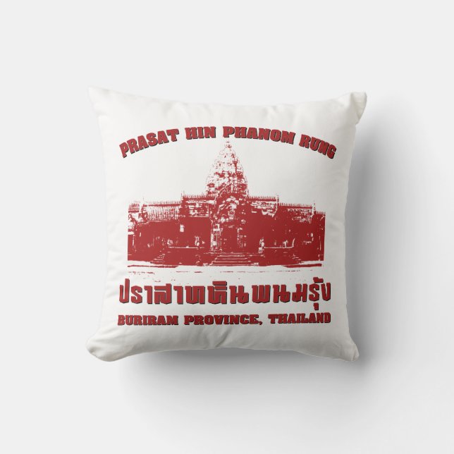 Prasat Hin Phanom Rung, Buriram, Isaan, Thailand Throw Pillow (Front)