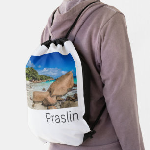 Praslin Seychelles Island Anse Lazio Beach Gift Drawstring Bag