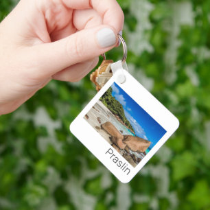 Praslin Seychelles Island Anse Lazio Beach Gift Keychain