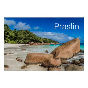 Praslin Seychelles Island Anse Lazio Beach Gift Poster