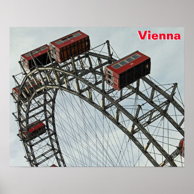 Prater Ferris wheel, Vienna, Austria Poster (Front)