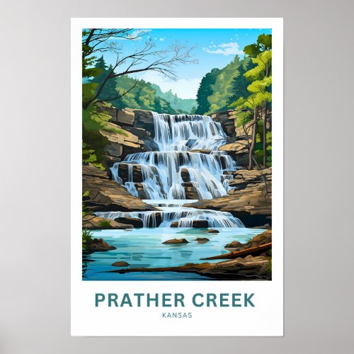 Prather Creek Kansas Travel Print