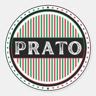 Prato City Pride Emblem – Italian Identity Classic Round Sticker