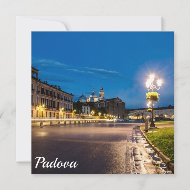 Prato della Valle at night in Padova, Italy (Front)