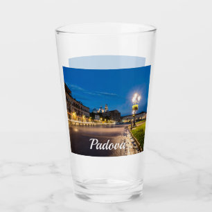 Prato della Valle at night in Padova, Italy Glass