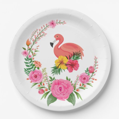 Prato flamingo rosa paper plates
