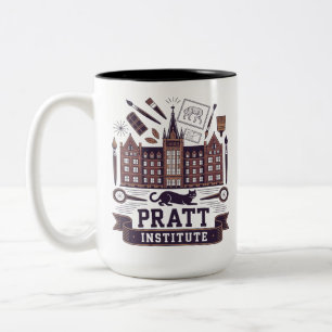 Pratt institute Two-Tone coffee mug