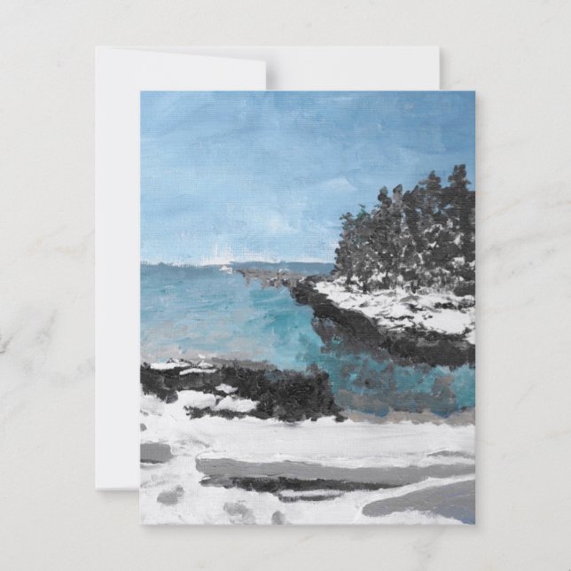 Pratt's Island, Southport Maine, Greeting Card (Front)