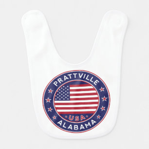 Prattville, Alabama Baby Bib