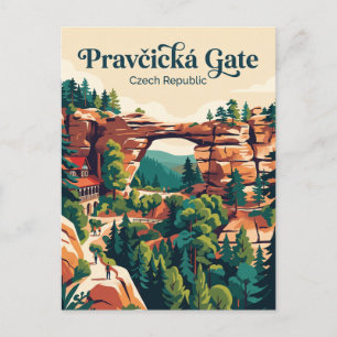 Pravčická Gate Czech Republic Postcard