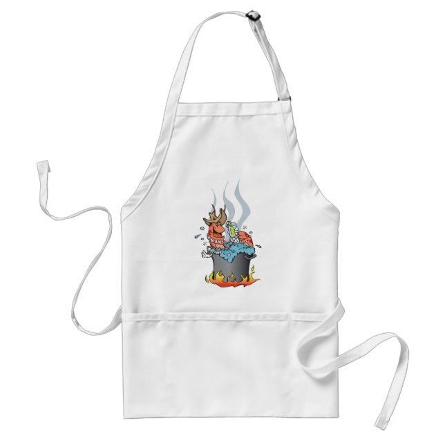 prawn boil adult apron (Front)
