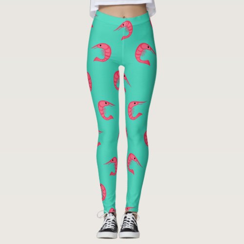 Prawns Pattern Leggings