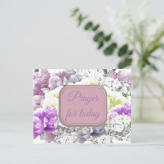Pray a Scripture for Today Floral Postcard