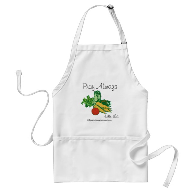 Pray Always Customize it Adult Apron (Front)
