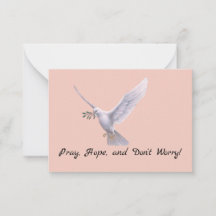 Pray and Hope note card