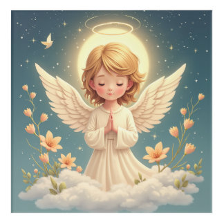 pray angel doing acrylic print