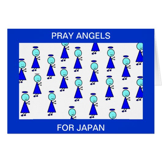 PRAY ANGELS FOR JAPAN CARDS (Front Horizontal)