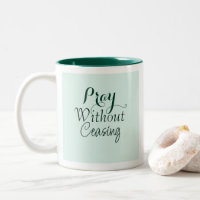 Pray Bible Verse Christian Prayer Light Green