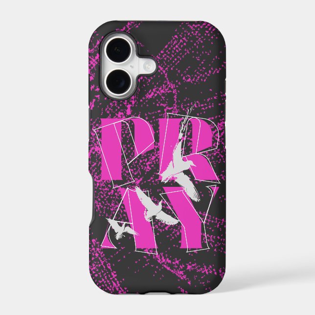 PRAY Bold Christian Faith Reminder Case-Mate iPhone Case (Back)