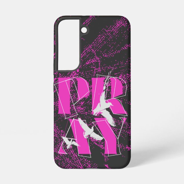 PRAY Bold Christian Faith Reminder Samsung Galaxy Case (Back)