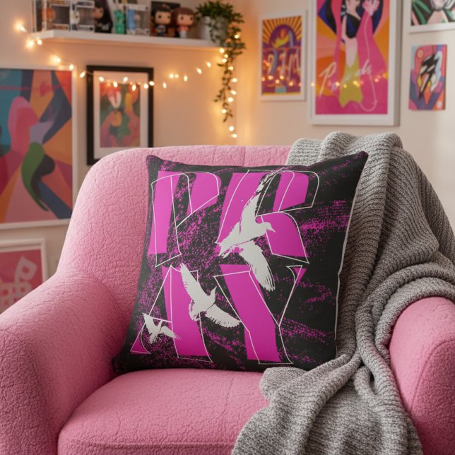 PRAY Bold Christian Faith Reminder Throw Pillow (Soft vibes, bold attitude. PRAY turns any room into a whole mood.)