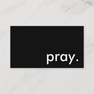 pray. business card
