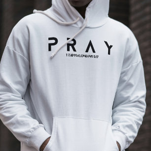 "Pray" Christian bible verse Religious Hoodie