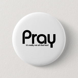 Pray Christian Button