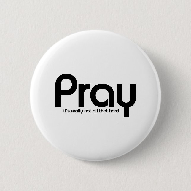 Pray Christian Button (Front)