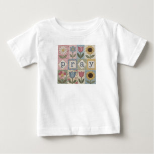 Pray Christian Cottagecore Faith Baby T-Shirt