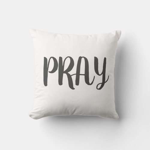 PRAY Christian Decorative Pillow Throw Farm Faith
