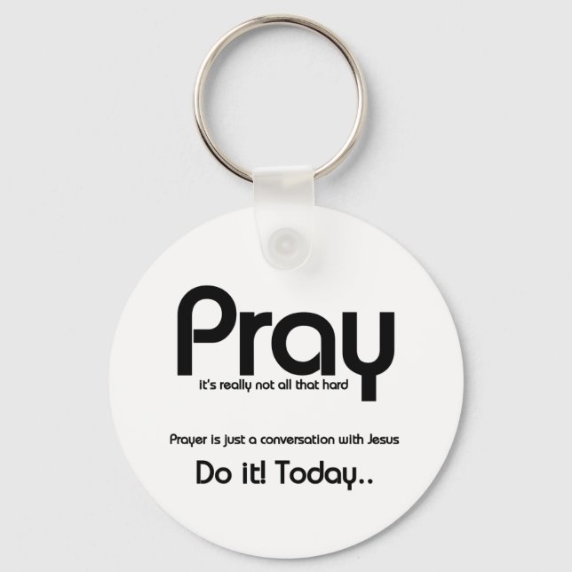 Pray Christian Keychain (Front)