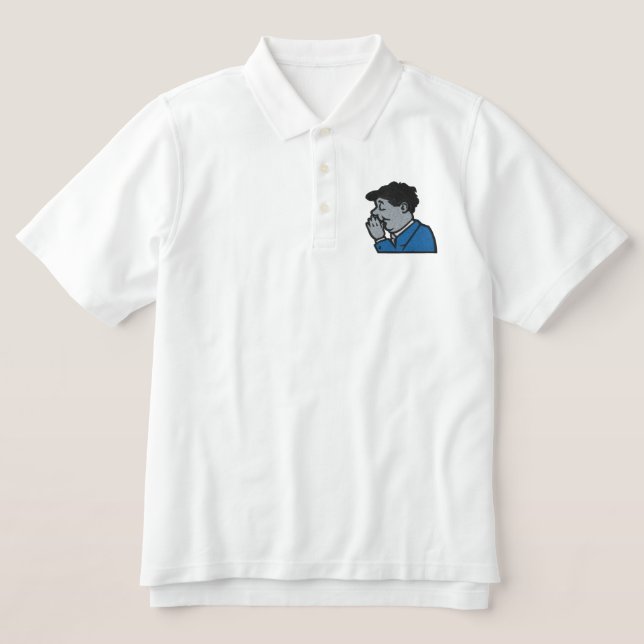 PRAY EMBROIDERED POLO SHIRT (Design Front)