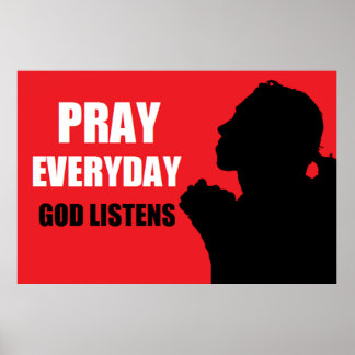 Pray Every Day Poster