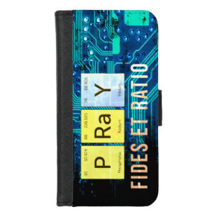 Pray—Fides et Ratio (Faith and Reason) iPhone 8/7 Wallet Case