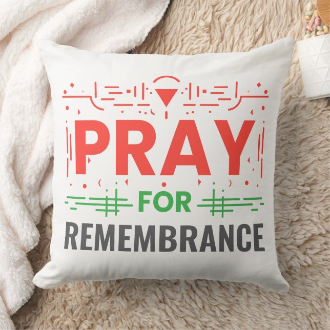 Pray For: A Collective Remembrance Throw Pillow (Blanket)