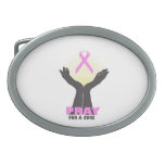 Pray For A Cure Belt Buckle at Zazzle
