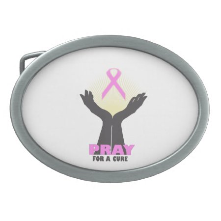 Pray For A Cure Belt Buckle