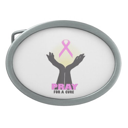 Pray For A Cure Belt Buckle