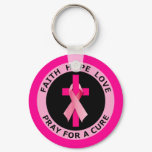 PRAY FOR A CURE KEYCHAIN
