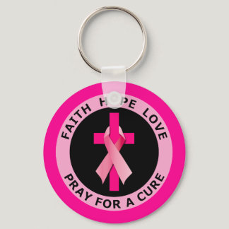 PRAY FOR A CURE KEYCHAIN