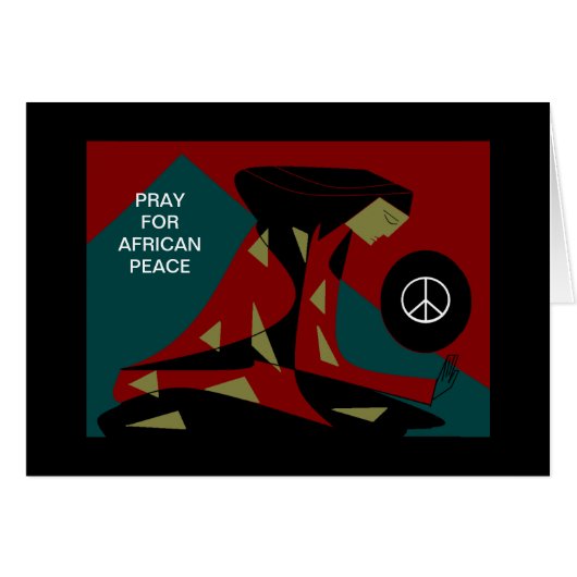 PRAY FOR AFRICAN PEACE CARDS (Front Horizontal)