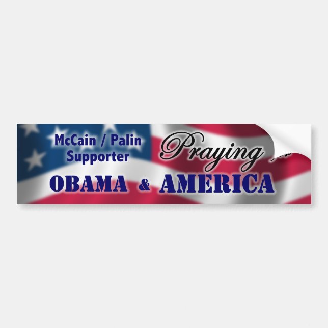 Pray for America Bumper Sticker (Front)