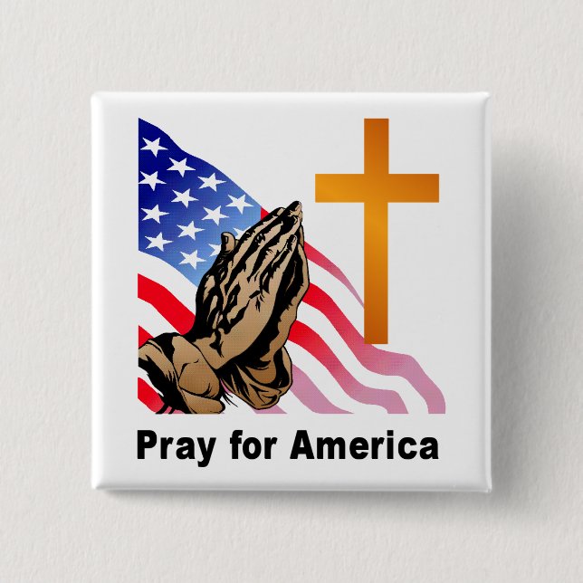 Pray for America Button (Front)