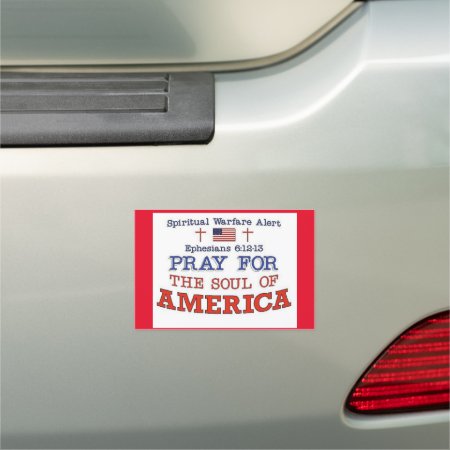 Pray For America Car Magnet