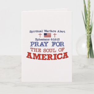 PRAY FOR AMERICA Greeting Card