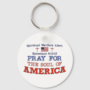 PRAY FOR AMERICA Keychain