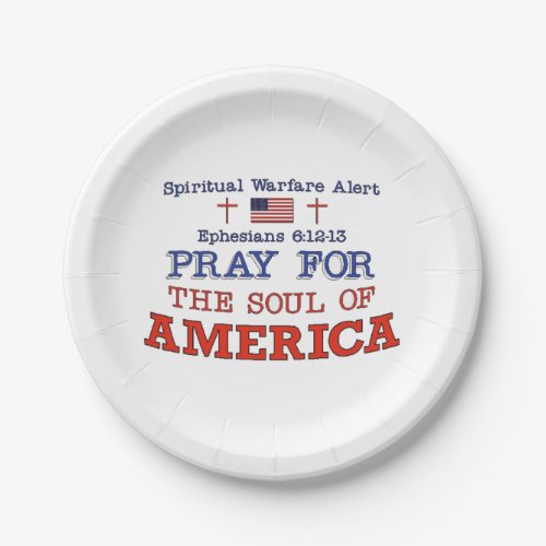 PRAY FOR AMERICA  PAPER PLATES