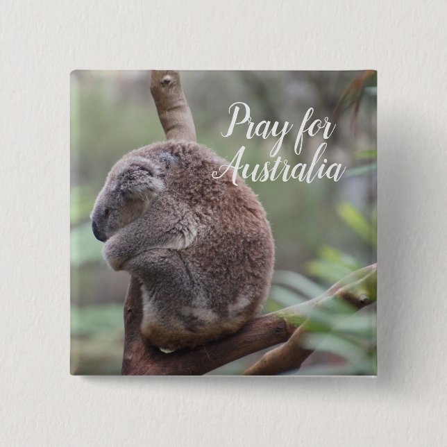Pray for  Australia Button (Front)